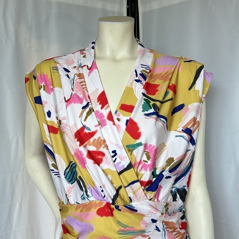 ISLE by Melis Kozan Floral High-Low Wrap Style Maxi Dress - Picture 4 of 9